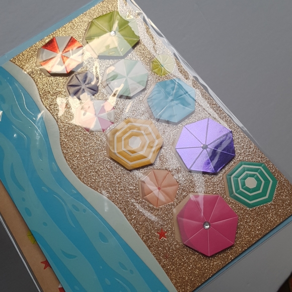 2 pcs C R Gibson Luxury Card Sea Balloons (1 Card with Envelope) - Picture 11 of 11